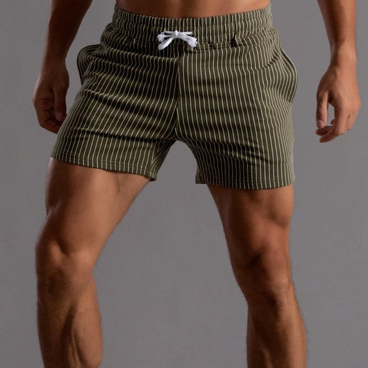 James | Men's Stylish Striped Shorts-Omni Prime Goods