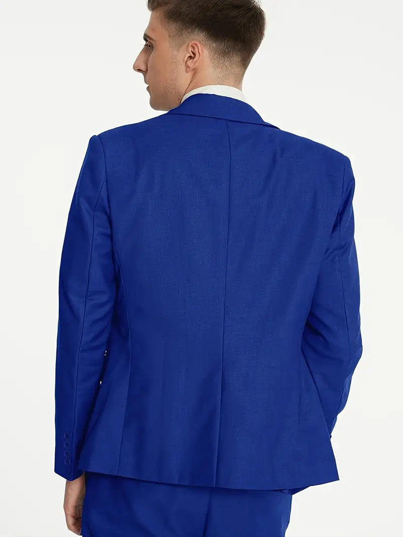 James | Men's Three-Piece Business Blazer, Vest, and Trouser Set-Omni Prime Goods