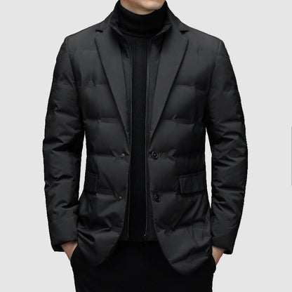 Isoleret premiumparka til mænd med knapper til hverdagsbrug