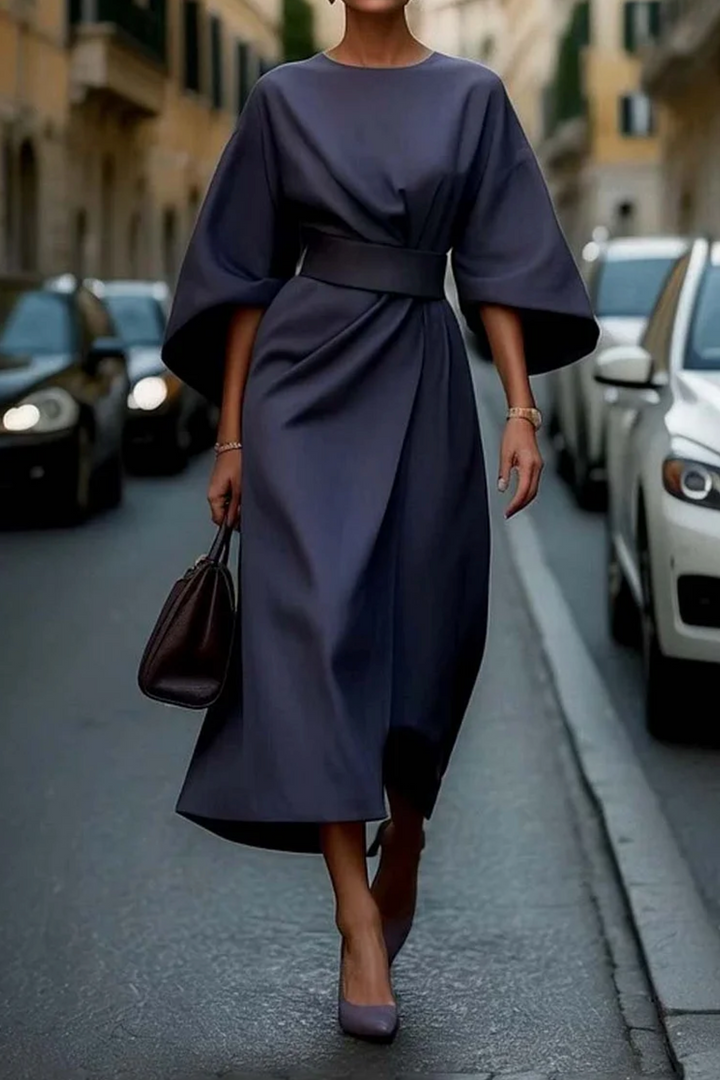 Jastin | Women's Elegant Lantern Sleeve Dress for Any Occasion