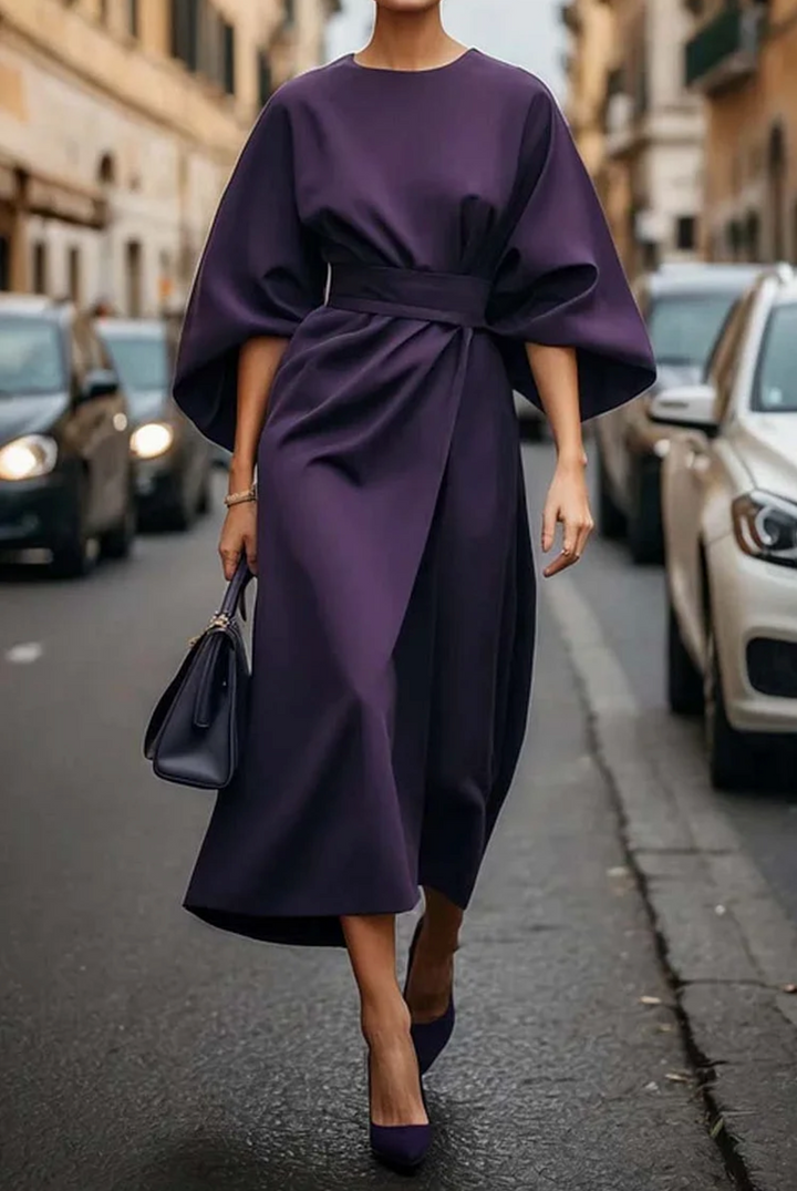 Jastin | Women's Elegant Lantern Sleeve Dress for Any Occasion