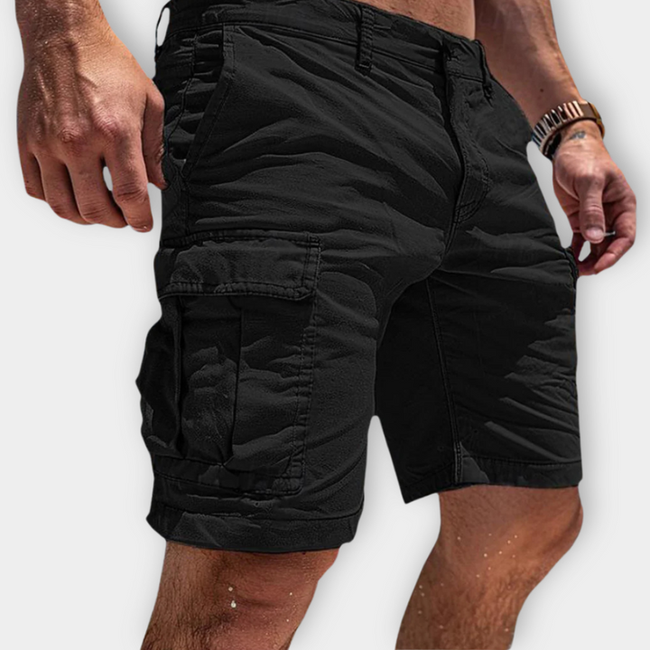 John | Men's Cargo Shorts with Side Pockets-Omni Prime Goods