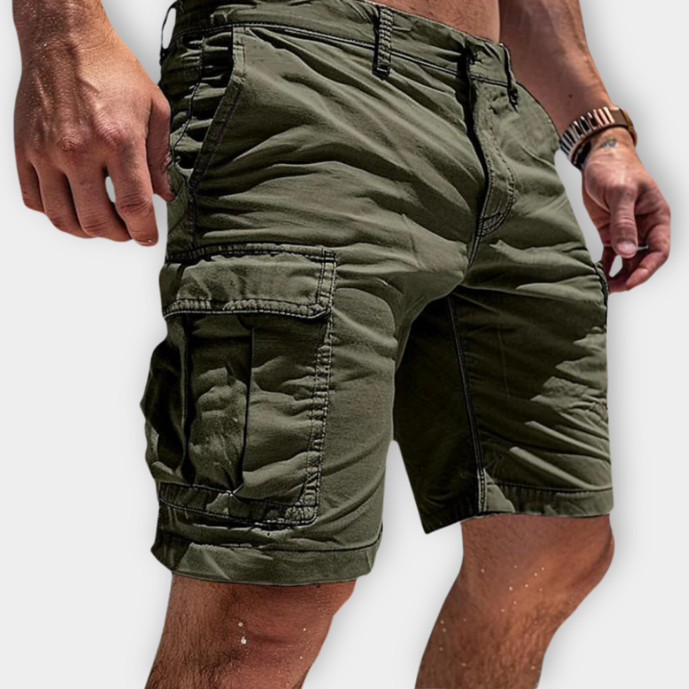 John | Men's Cargo Shorts with Side Pockets-Omni Prime Goods