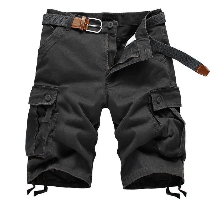 John | Men's Casual Cotton Cargo Shorts-Omni Prime Goods