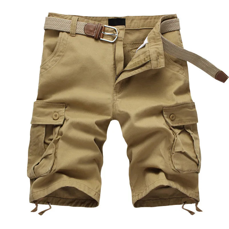 John | Men's Casual Cotton Cargo Shorts-Omni Prime Goods