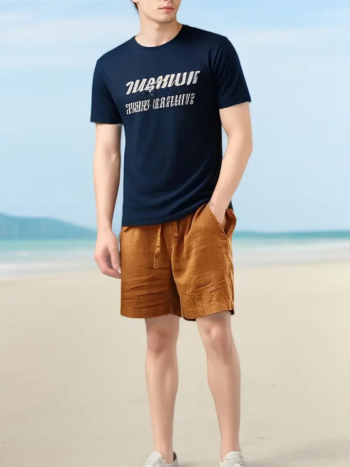 John | Men's Casual Linen Shorts-Omni Prime Goods