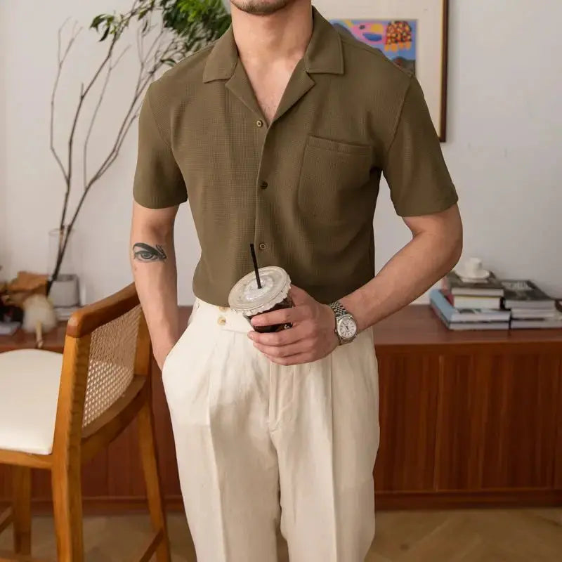 John | Men's Classic Versatile Basic Shirt-Omni Prime Goods