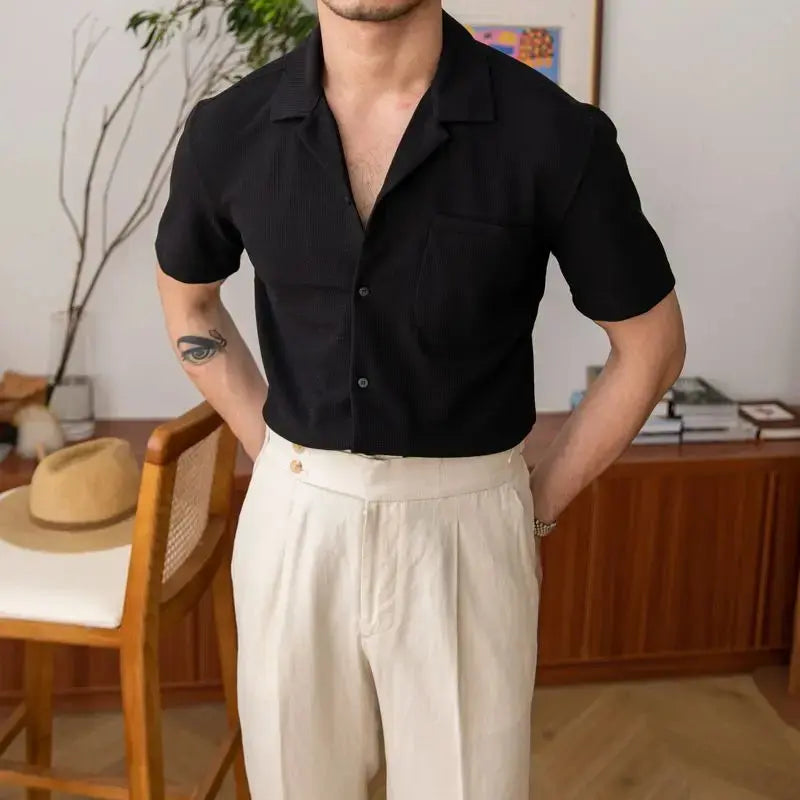 John | Men's Classic Versatile Basic Shirt-Omni Prime Goods
