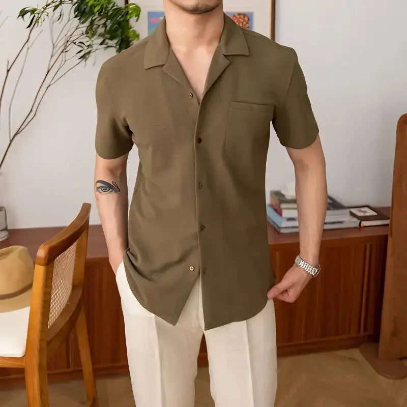 John | Men's Classic Versatile Basic Shirt-Omni Prime Goods