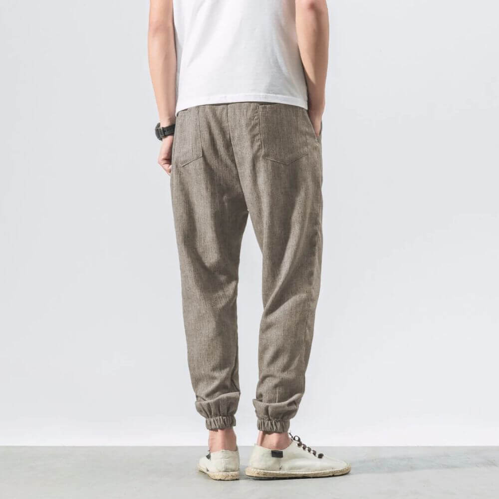 John | Men's Lightweight Comfort Pants - Soft Cotton and Linen Blend-Omni Prime Goods