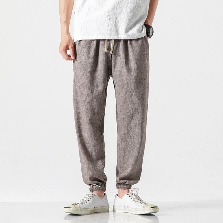 John | Men's Lightweight Comfort Pants - Soft Cotton and Linen Blend-Omni Prime Goods