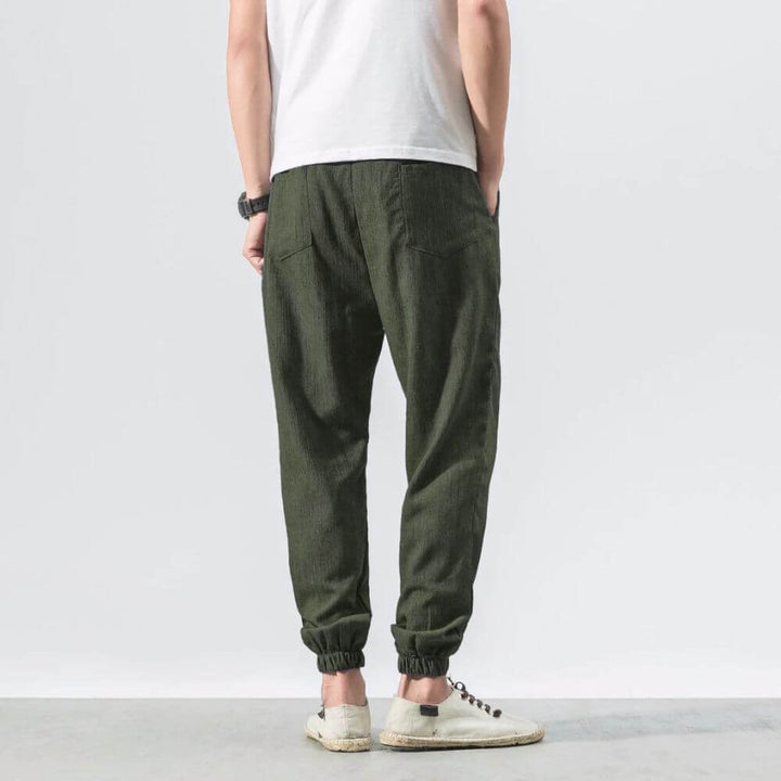 John | Men's Lightweight Comfort Pants - Soft Cotton and Linen Blend-Omni Prime Goods