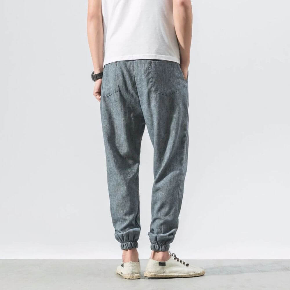 John | Men's Lightweight Comfort Pants - Soft Cotton and Linen Blend-Omni Prime Goods