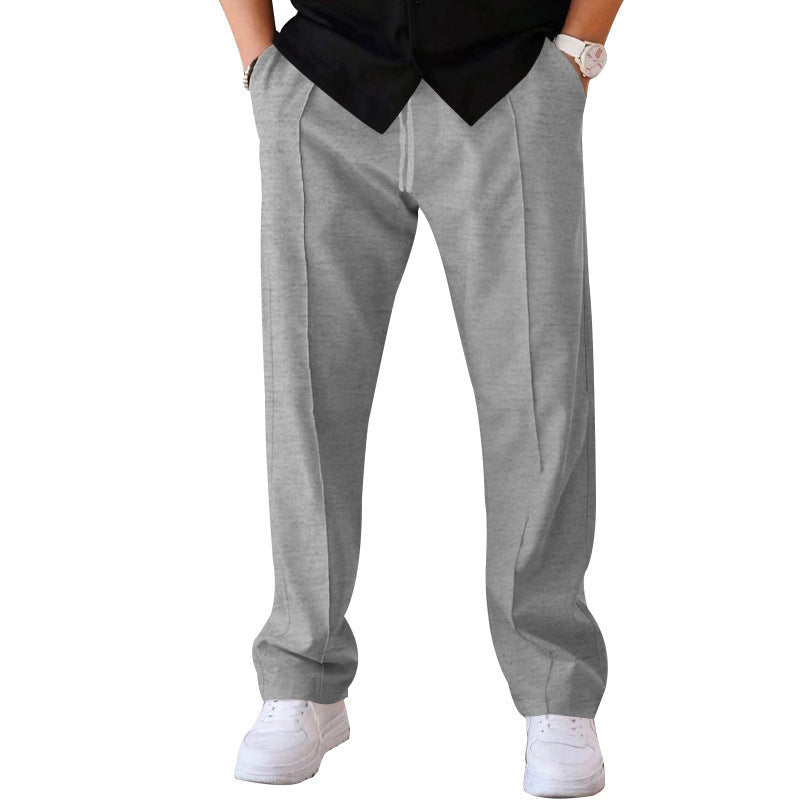 John | Men's Lightweight Wide-Cut Trousers-Omni Prime Goods