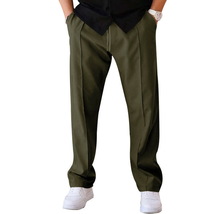 John | Men's Lightweight Wide-Cut Trousers-Omni Prime Goods