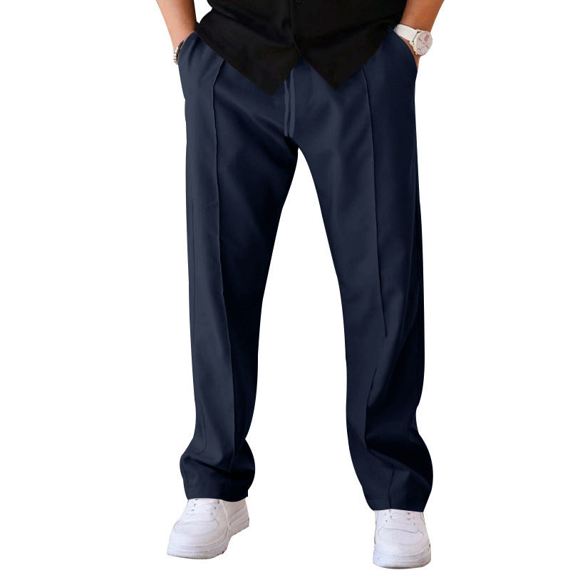 John | Men's Lightweight Wide-Cut Trousers-Omni Prime Goods