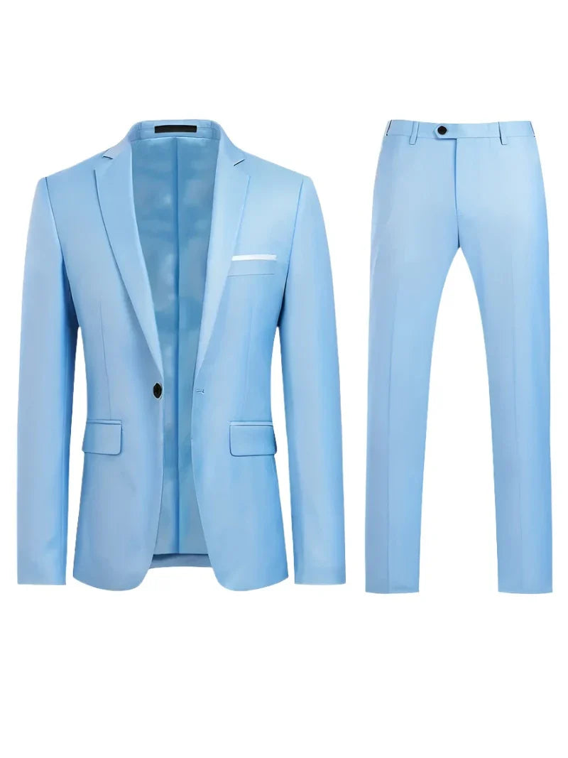 John | Men's Two-Piece Suit: Classic Blazer and Pants Set-Omni Prime Goods