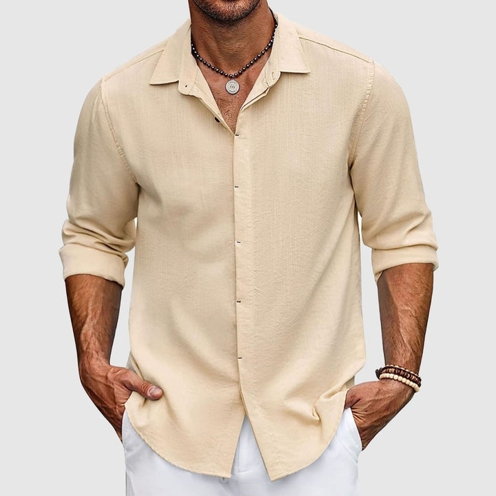 John | Men's Elegant Linen Shirt in Premium Quality