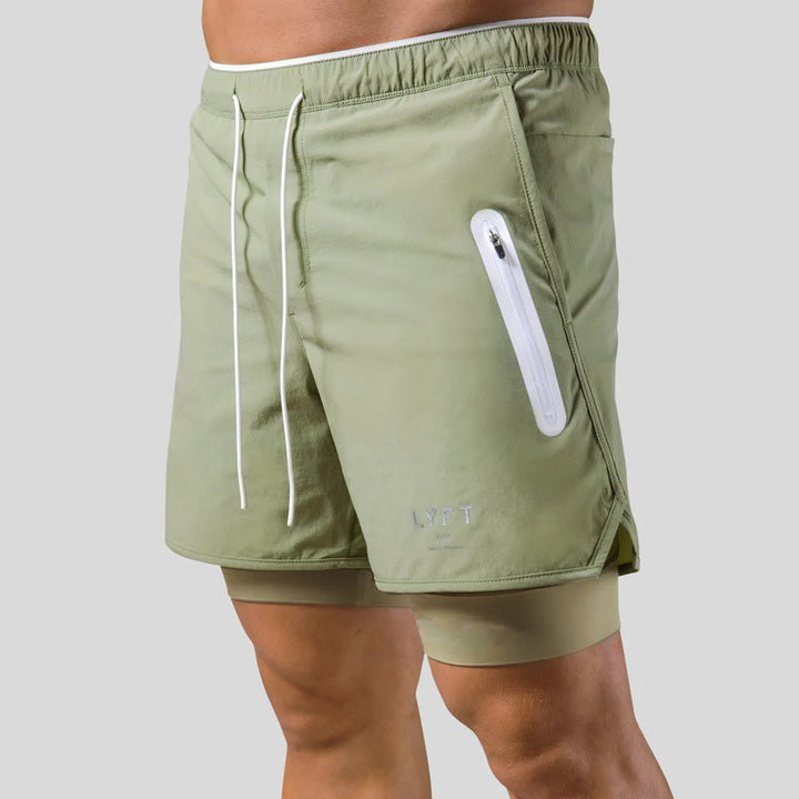 Jordan | Men's 2-in-1 Sports Training Shorts-Omni Prime Goods