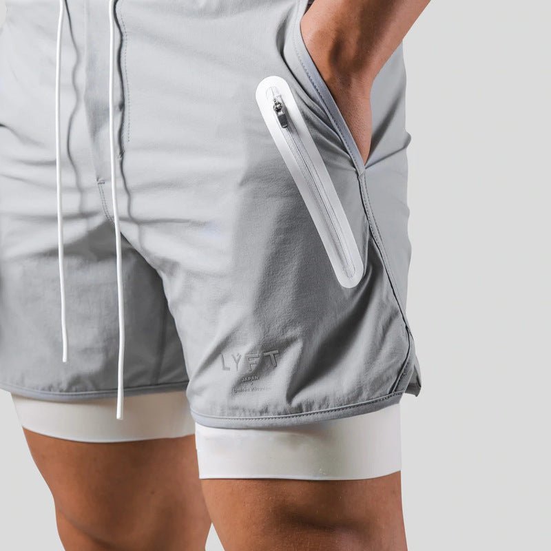 Jordan | Men's 2-in-1 Sports Training Shorts-Omni Prime Goods