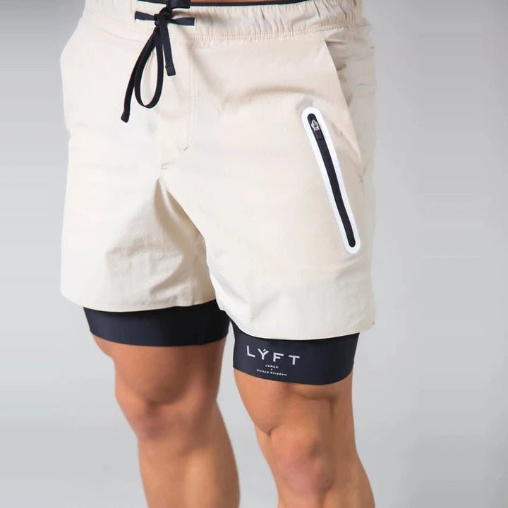Jordan | Men's 2-in-1 Sports Training Shorts-Omni Prime Goods
