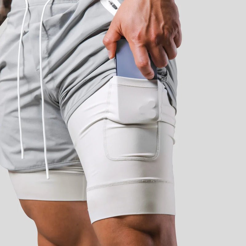 Jordan | Men's 2-in-1 Sports Training Shorts-Omni Prime Goods