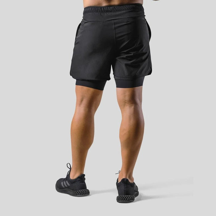 Jordan | Men's 2-in-1 Sports Training Shorts-Omni Prime Goods