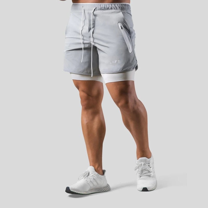 Jordan | Men's 2-in-1 Sports Training Shorts-Omni Prime Goods
