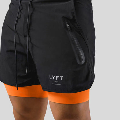 Jordan | Men's 2-in-1 Sports Training Shorts-Omni Prime Goods