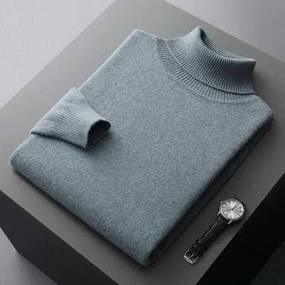Men's Premium Cashmere Turtleneck Sweater