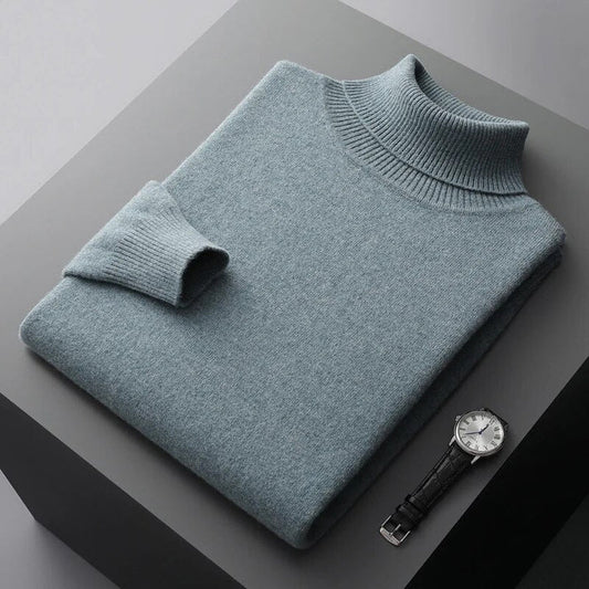 Men's Premium Cashmere Turtleneck Sweater