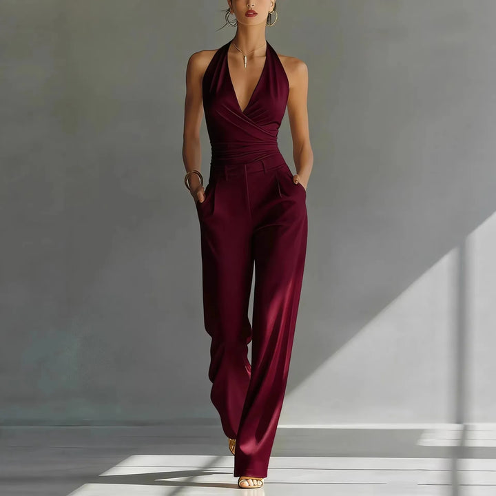 Keira | Women's Tailored Linen Jumpsuit-Omni Prime Goods