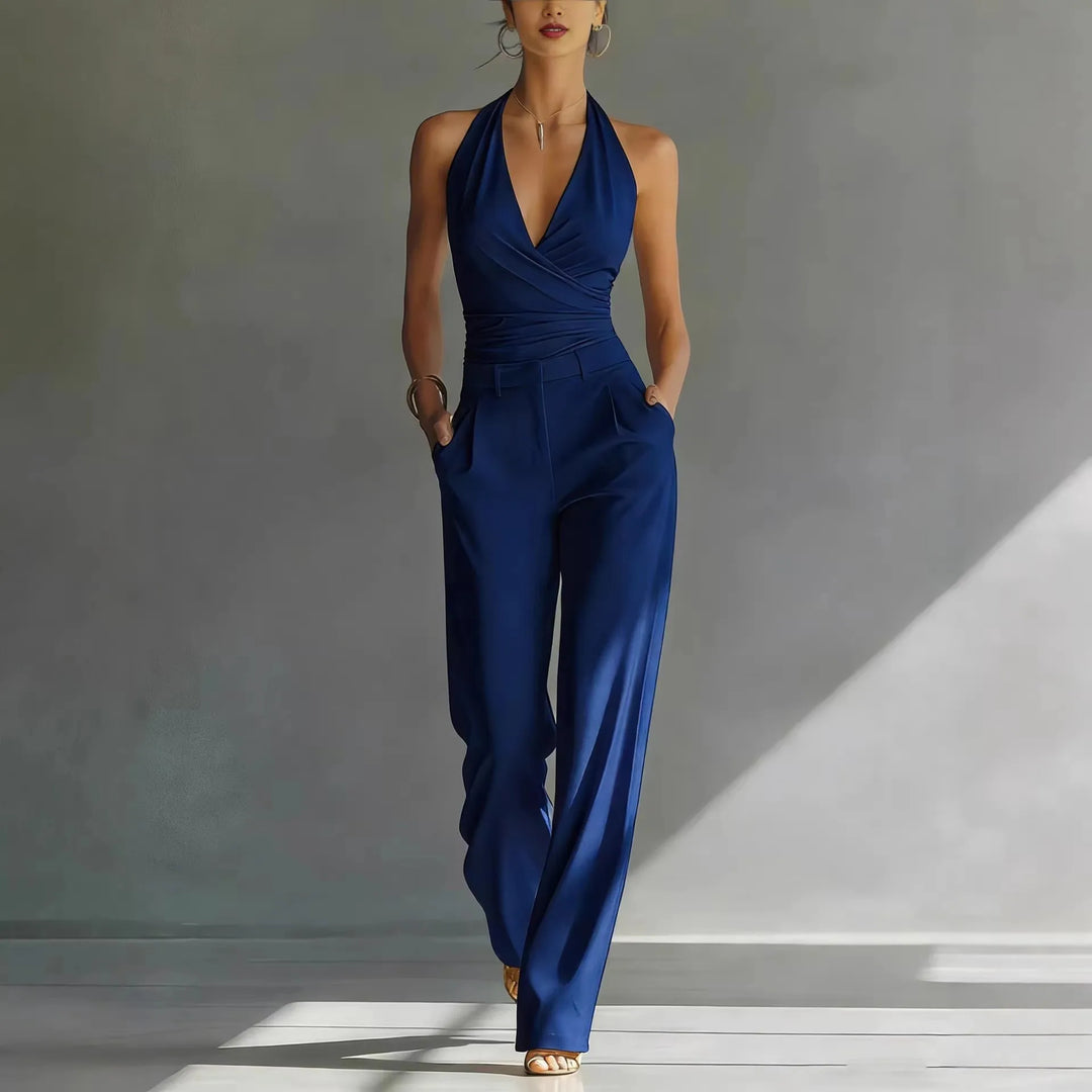 Keira | Women's Tailored Linen Jumpsuit-Omni Prime Goods