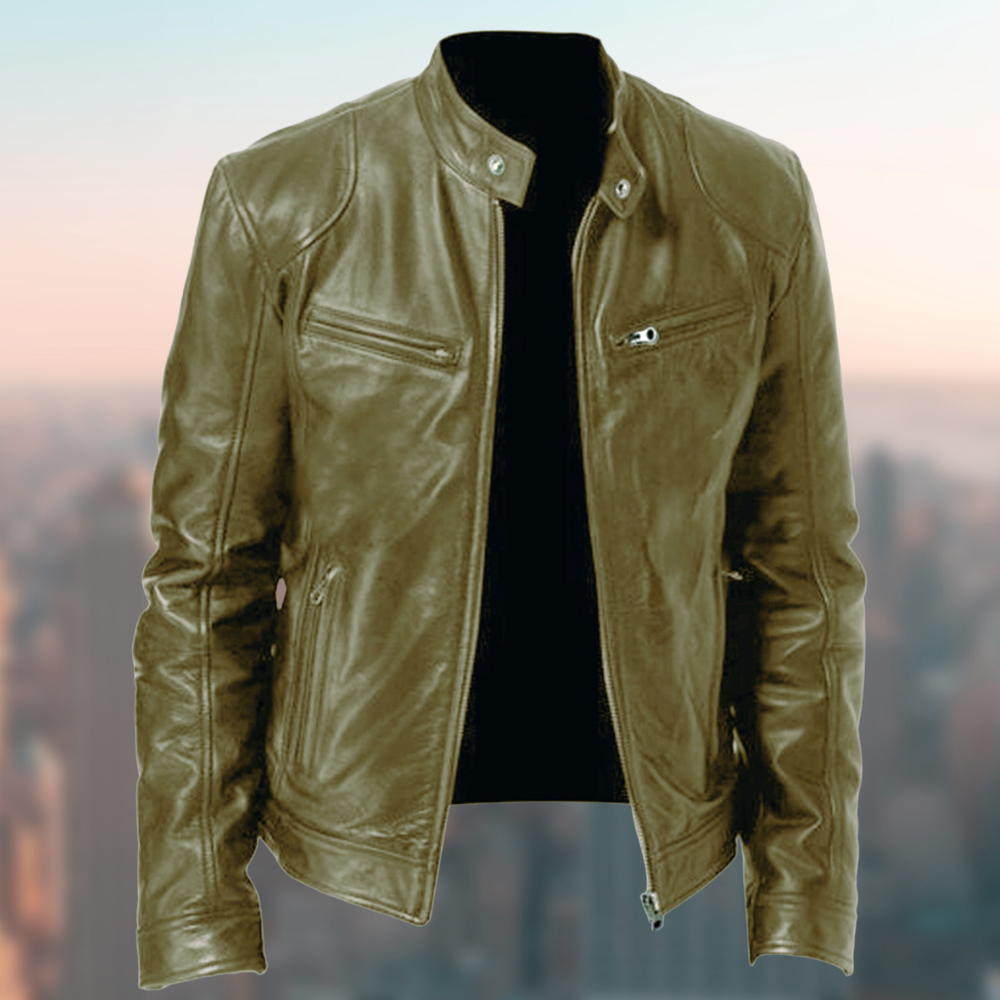 Men's Elegant High-Quality Leather Jacket