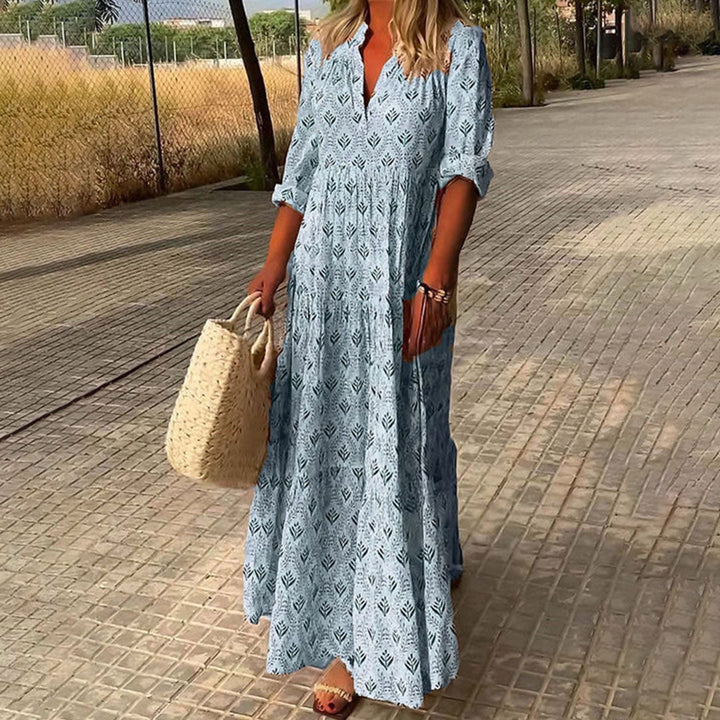 Leila | Women's Cozy Autumn Maxi Dress