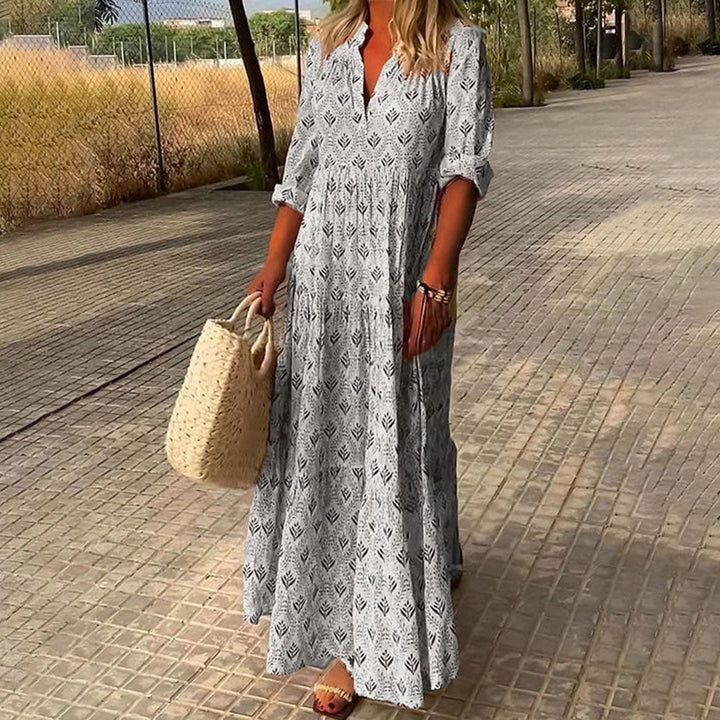 Leila | Women's Comfortable Autumn Maxi Dress