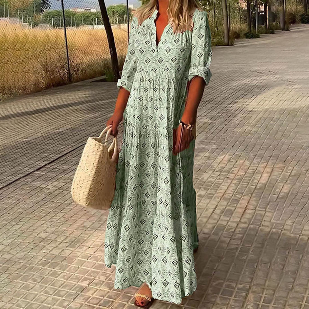 Leila | Women's Comfortable Autumn Maxi Dress