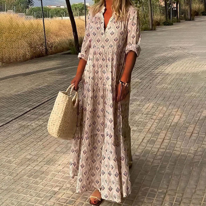 Leila | Women's Cozy Autumn Maxi Dress