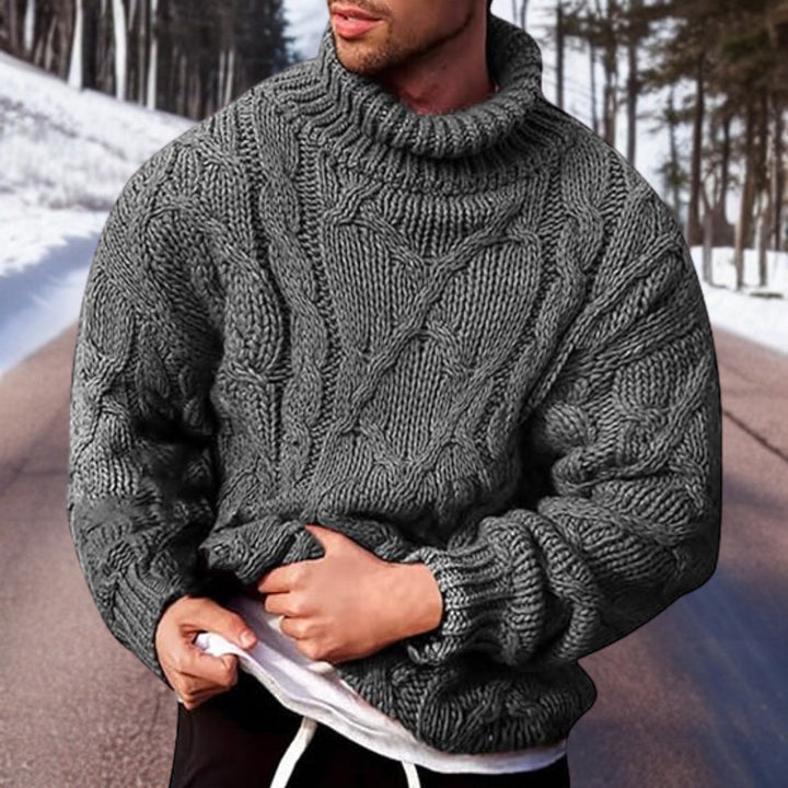 Men's Cozy Knit Sweater - Stylish and Versatile Comfort