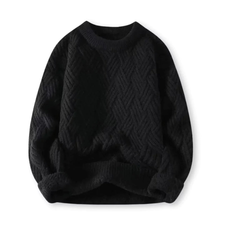 Men's Classic Warm Wool Blend Cable Knit Sweater