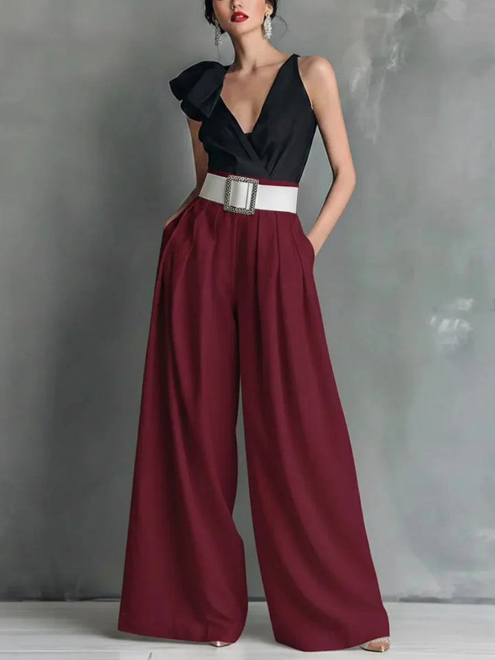 Lacey | Women's High Waist Wide Leg Trousers-Omni Prime Goods