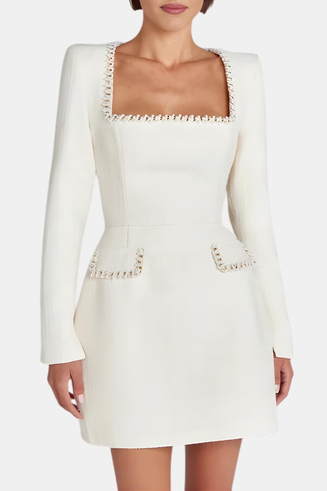 Lana | Women's A-Line Mini Dress with Long Sleeves-Omni Prime Goods