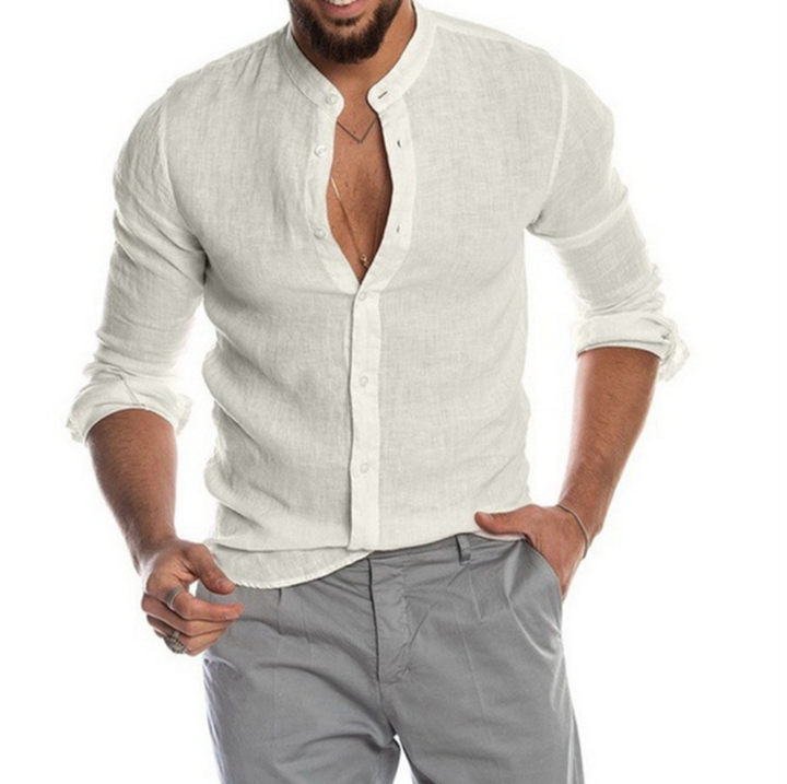 Lane | Men's Comfortable Linen Shirt for Effortless Style-Omni Prime Goods