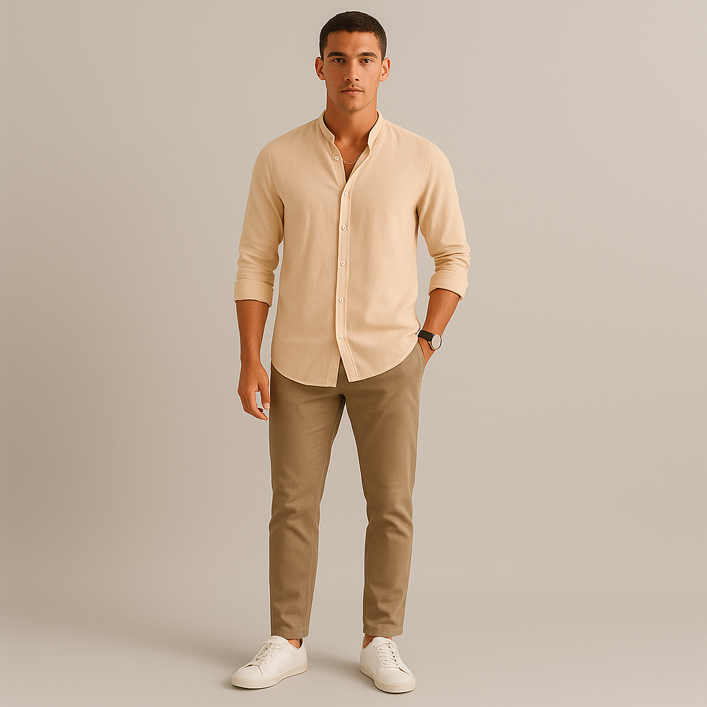Lario | Men's Casual Linen Shirt for Comfortable Summer Wear-Omni Prime Goods