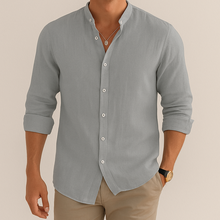 Lario | Men's Casual Linen Shirt for Comfortable Summer Wear-Omni Prime Goods