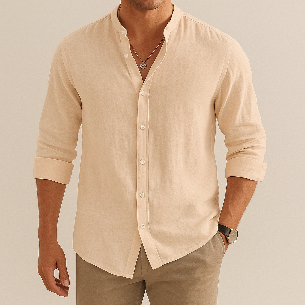 Lario | Men's Casual Linen Shirt for Comfortable Summer Wear-Omni Prime Goods