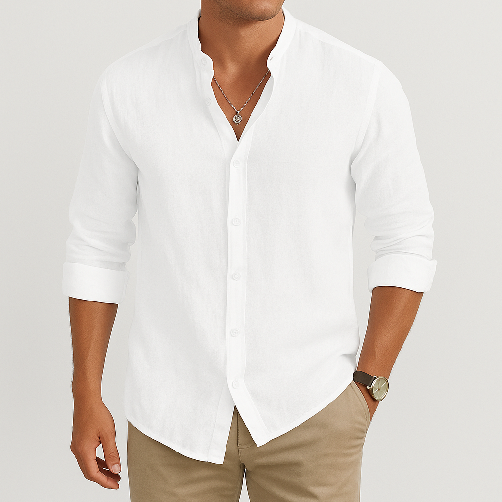 Lario | Men's Casual Linen Shirt for Comfortable Summer Wear-Omni Prime Goods