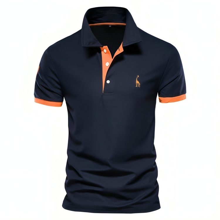Laurent | Men's Slim Fit Casual Summer Polo Shirt-Omni Prime Goods