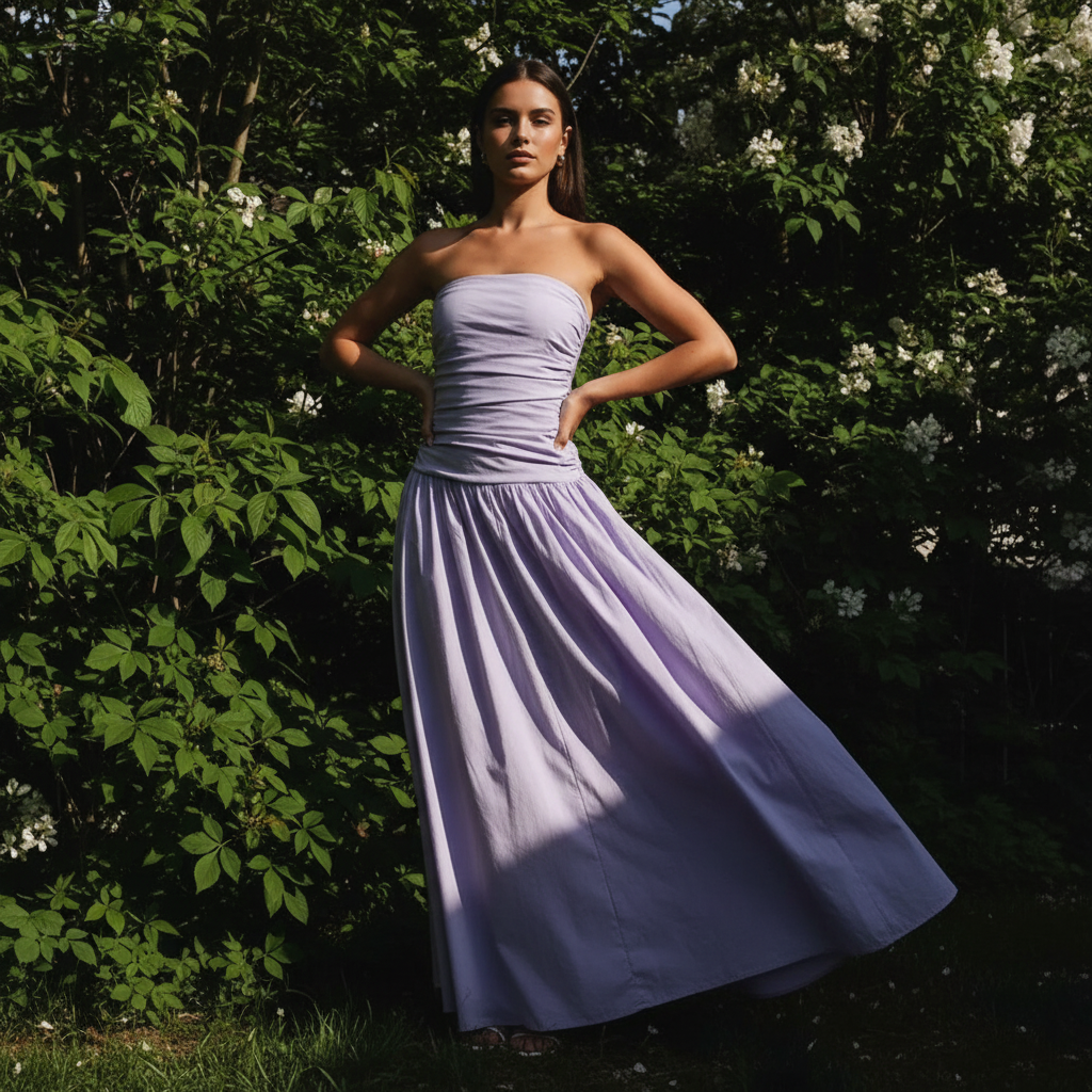 Women's Strapless Evening Dress
