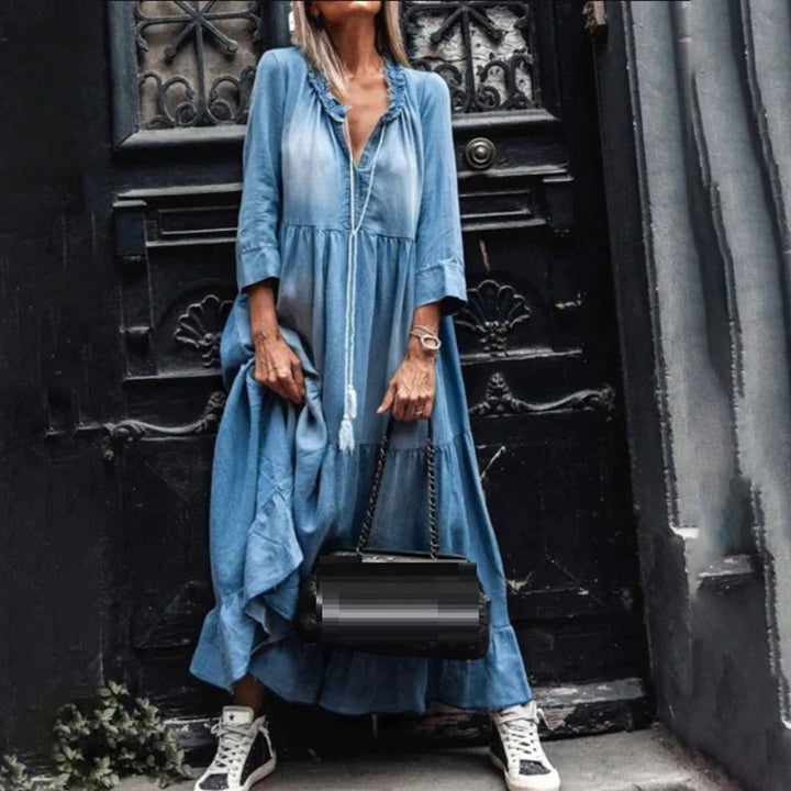 Margherita | Women's Comfortable Autumn Maxi Dress